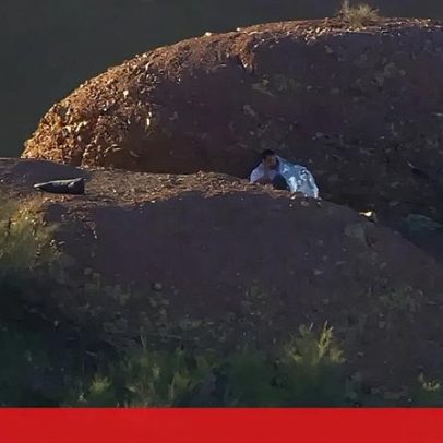 Homem é resgatado após ficar preso num trilho nas montanhas dos EUA