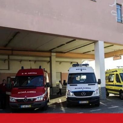 Ferido por tiro é transportado por amigos para hospital de Almada