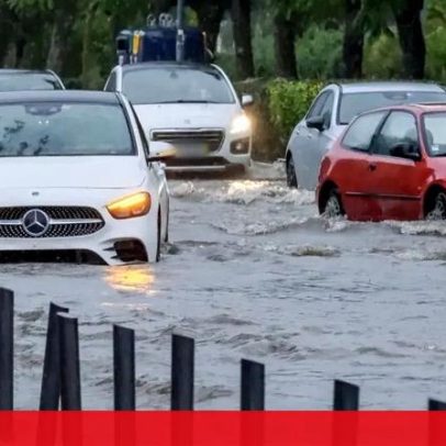Depressão Bram traz chuva, vento e agitação marítima; avisos laranja e amarelo