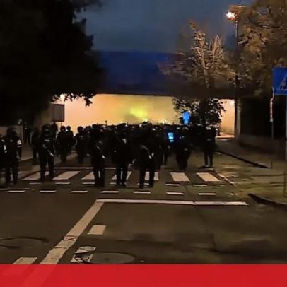 Adeptos do Sporting chegam ao Estádio da Luz com forte dispositivo de segurança