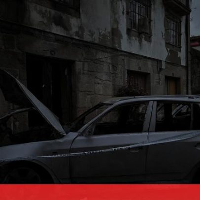 Incêndio consome carros em Ponte de Lima