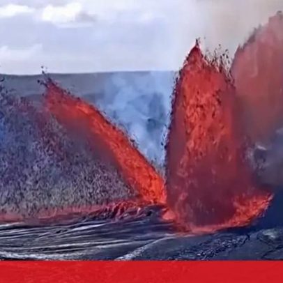 Novas erupções do vulcão Kilauea no Havaí são captadas em imagens