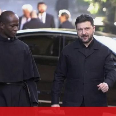 Papa Leão XIV recebe Volodymyr Zelensky em Roma