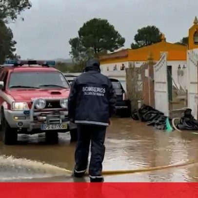 Depressão Bram causa inundações em várias estradas nas Caldas da Rainha