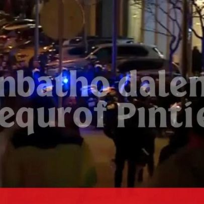 Adeptos vivem momentos de tensão junto ao estádio da Luz