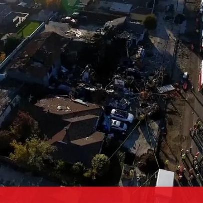 Estragos da explosão de gás na Baía de São Francisco captados por drone