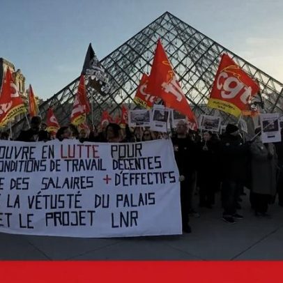 Trabalhadores do Louvre entram em greve por melhores condições de trabalho