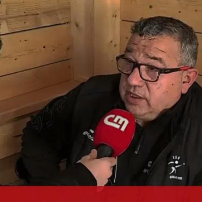 Homem emociona-se ao falar da explosão que matou duas crianças em França