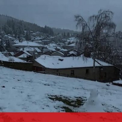 Montalegre acorda coberta de neve no primeiro dia do inverno