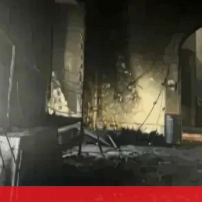 Parte da sede da associação Terra dos Sonhos destruída após incêndio