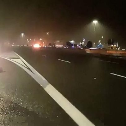 Camião-cisterna explode na autoestrada entre Roma e Nápoles no pico do Natal