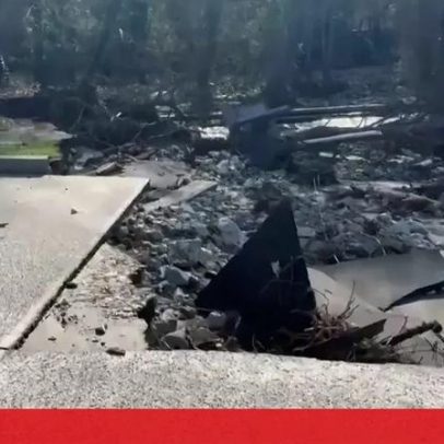 Chuvas intensas provocam colapso de estradas na Califórnia