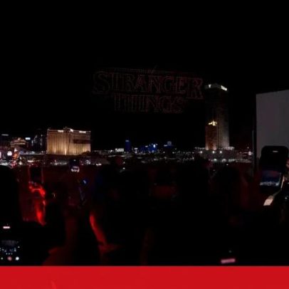 Espetáculo de drones inspirado em Stranger Things atrai fãs