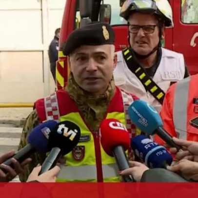 Fogo seguido de explosão em Lisboa desafia bombeiros