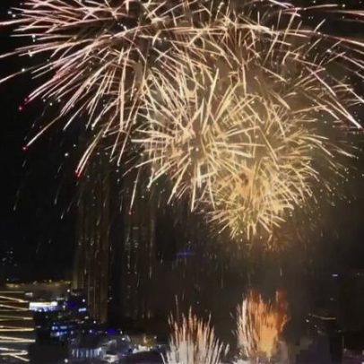 Banguecoque inicia 2026 com fogos sobre o rio Chao Phraya