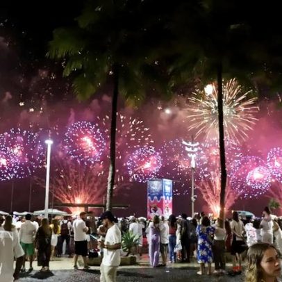 Copacabana prepara passagem de ano com 1,2 mil drones e espetáculo pirotécnico