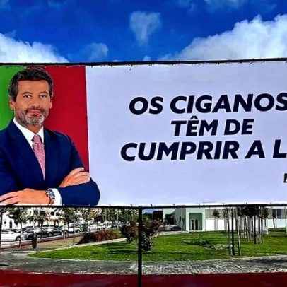 Tribunal ordena remoção de cartazes do Chega sobre ciganos