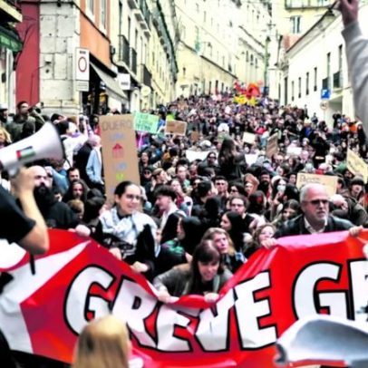 Portugueses rejeitam pacote laboral e defendem greve geral