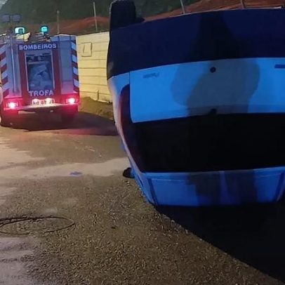 Condutora fica ferida após despiste em Trofa