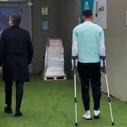 Gatti surge de muletas e preocupa Juventus