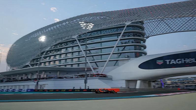 Lando Norris mais rápido em Abu Dhabi