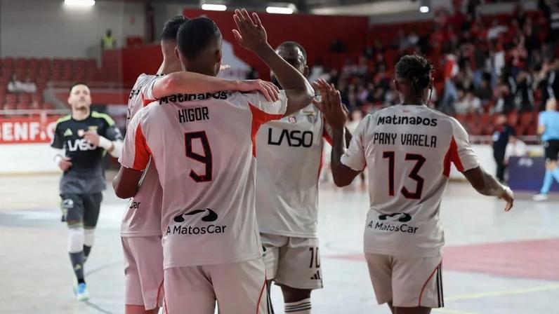 Benfica vence e garante dérbi frente ao Sporting nos 'quartos' da Champions de futsal