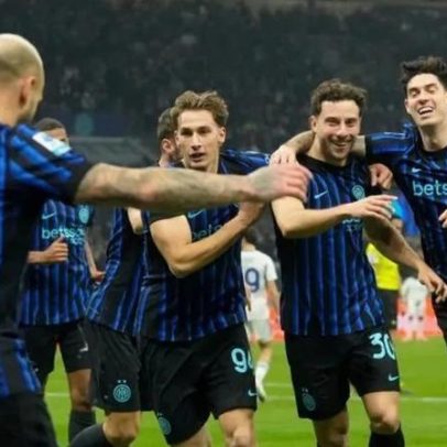 Inter goleia o Como e lidera provisoriamente a Liga italiana