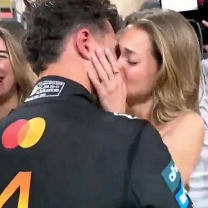 Norris festeja conquista do Mundial com Margarida Corceiro, em lágrimas
