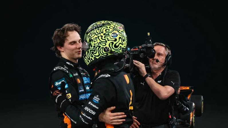 Oscar Piastri felicitou Lando Norris pela conquista do Mundial de Fórmula 1