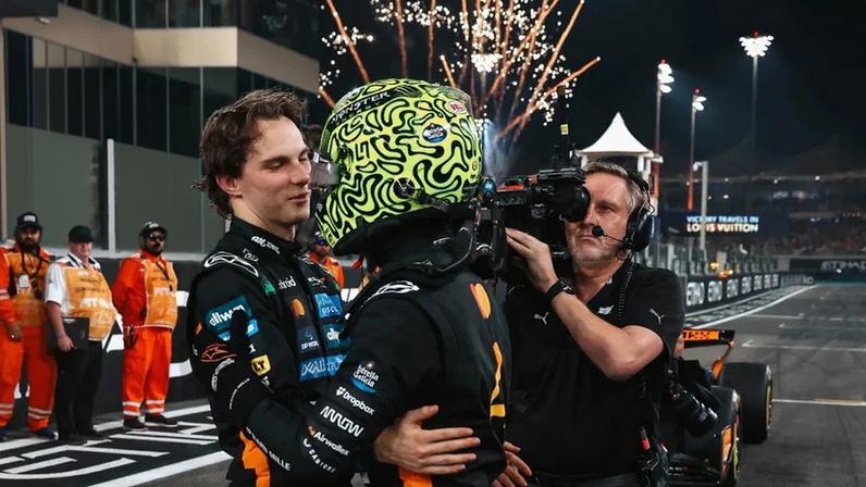 Oscar Piastri felicitou Lando Norris pela conquista do Mundial de Fórmula 1