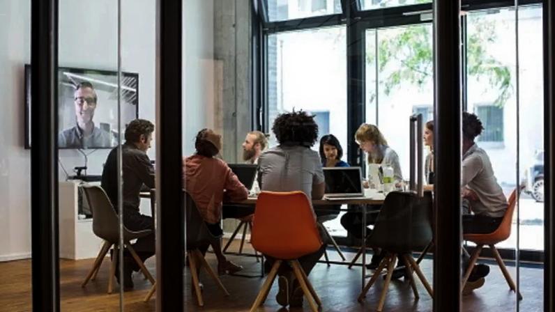 Trabalho, reunião, escritório, trabalhadores, xxx