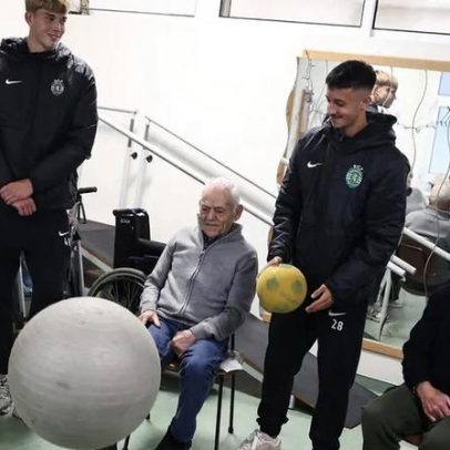Jogadores da Academia visitaram centro de dia em Alcochete