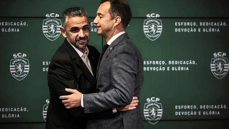 Rui Borges abraça Frederico Varandas