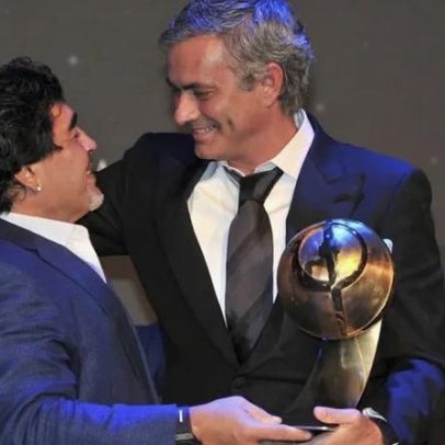 Mourinho celebra triunfo sobre Nápoles com comentário sobre Maradona
