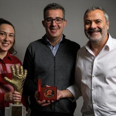 Luís Conceição e Ana Catarina recebem Record de Ouro