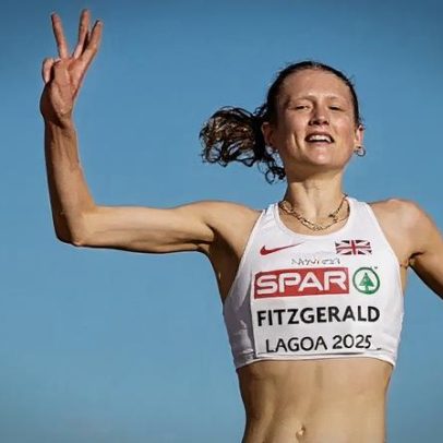Fitzgerald tri-campeão europeu de corta-mato júnior; Renders campeão
