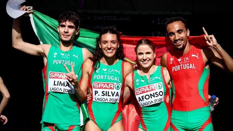 Portugal vice-campeão europeu de estafetas mistas de crosse