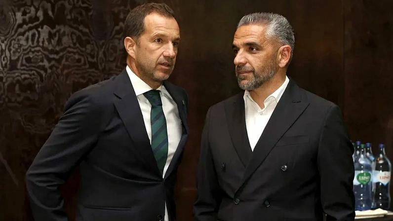 Frederico Varandas com Rui Borges na cerimónia dos prémios Stromp