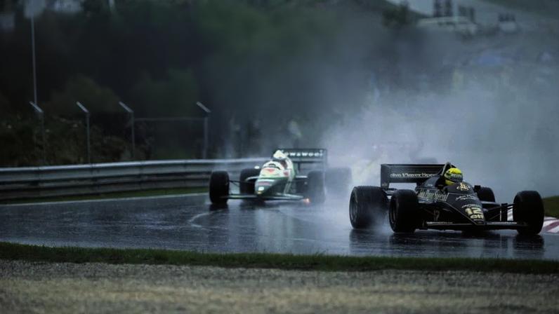 Ayrton Senna no Estoril, em 1985