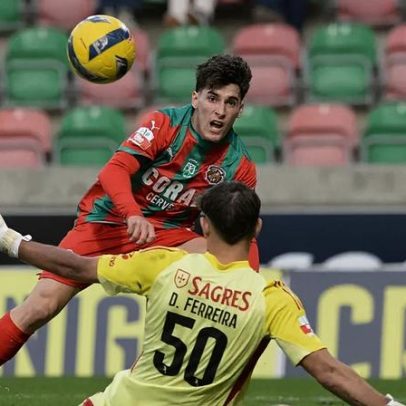 Marítimo B 1-1 Benfica B: empata mantém liderança isolada na 2.ª Liga
