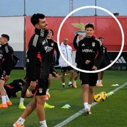 André Vakulyuk foi a principal surpresa no treino do Benfica antes do Farense