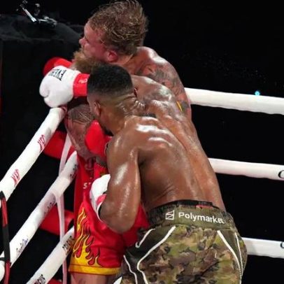 Anthony Joshua vence Jake Paul com KO que deixou o maxilar partido