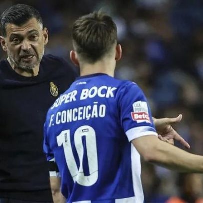 Sérgio Conceição aconselha o filho Francisco: se tens fome, bebe água
