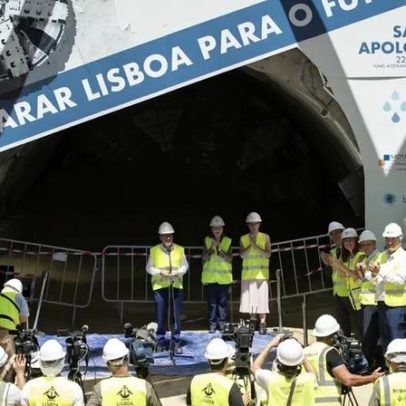 Máquina que abriu túneis em Lisboa ficará soterrada, custo de 2 milhões
