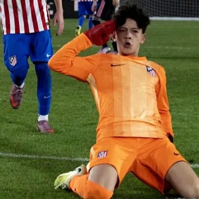 Miúdo do Atlético Madrid brilha aos 12 e enfrenta risco por regra de 1,85 m