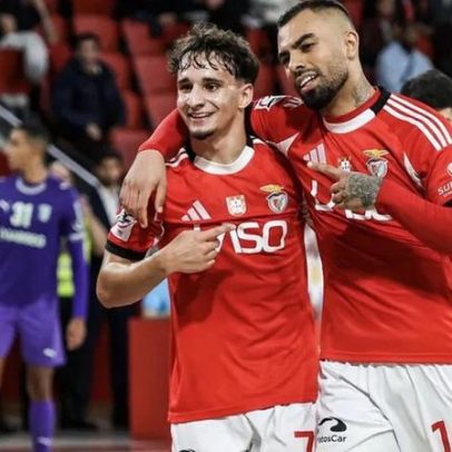 Benfica vence Ferreira do Zêzere 4-0 e encerra o ano com triunfo