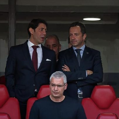 Rui Costa e Varandas ficarão na tribuna, porém em lugares distantes