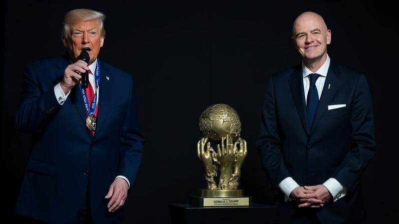 Trump recebe prémio de paz da FIFA