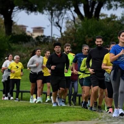 Último treino para a São Silvestre com nova enchente em Lisboa