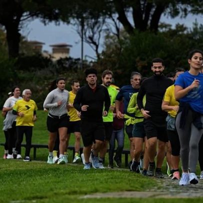 Último treino da São Silvestre El Corte Inglés em Lisboa enfrenta nova enchente